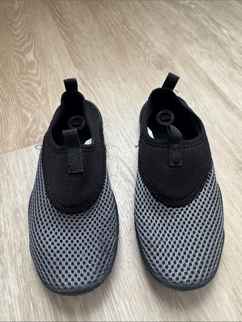 Kids Slip-On Water Shoes - Black and Gray